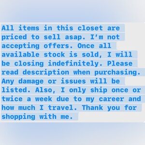 ✌🏾CLOSET CLOSING ✌🏾